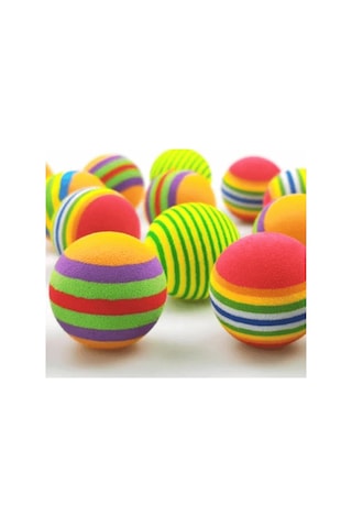 Pribor 4 Lü Kedi Köpek Evcil Hayvan Sünger Oyun Topu