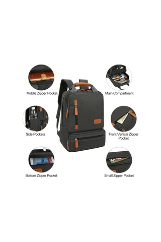 Skycity Dışarıda Seyahat İçin 3'lü Nylon Çanta Seti - Dizüstü Bilgisayar Taşıma, Mavi MAVİ