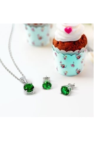 Gümüş Zümrüt Tektaş Set