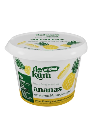 Dokuru Original Ananas Kuru Meyve Cipsi 20 G