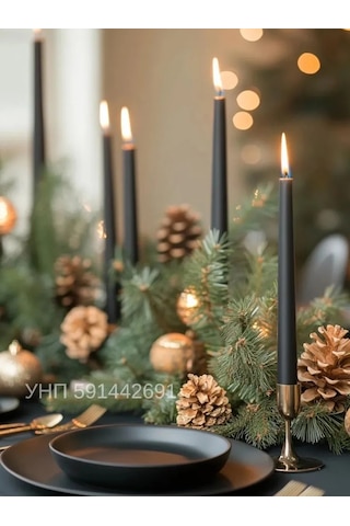 Bolsius Antik Yılbaşı Mumları 301075599 Bordo