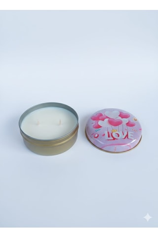Forest Soul Sedir & Sandal Ağacı Kokulu El Yapımı Soya Mumu Happy Blaze Candle Açık Pembe