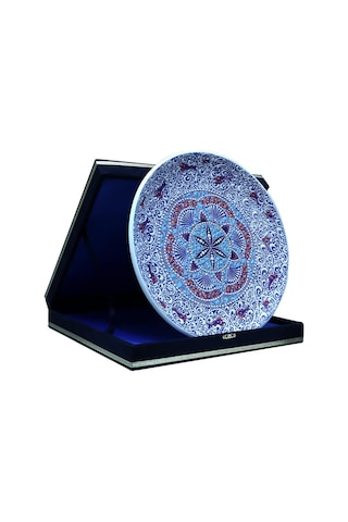 E38 El İşçiliği Çini Tabak - 30 Cm - 6519