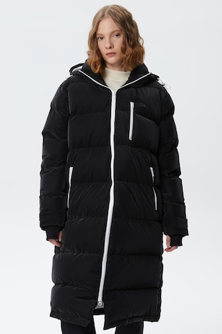 Lacoste Kapitone Down Fill Jacket Kapişonlu Yaka Kadın Mont Siyah