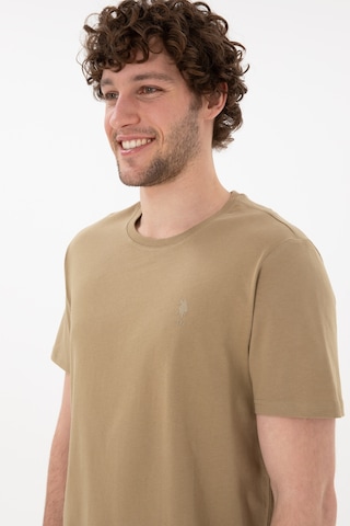 U.S. Polo Assn. Erkek Regular Fit Bisiklet Yaka Gri Basic Tişört 50305924-VR027