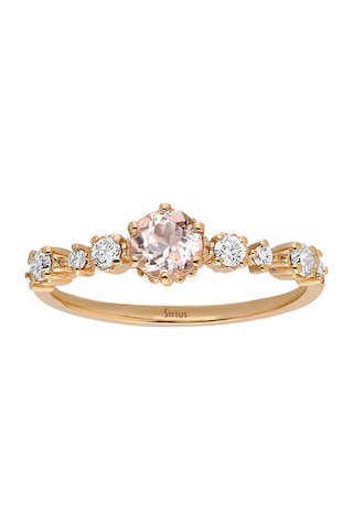 Sirius Pırlanta Ve Morganite Taşlı Petra Yüzük 0802R0027
