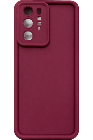 Huawei P40 Pro Uyumlu Kamera Çıkıntılı Mat Silikon Telefon Kılıfı Bordo