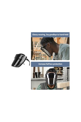 Yulong Hallow 180 Geniş Görüşlü Pc Kaynak Maskesi Siyah S