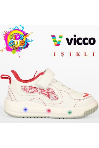 Vicco Disnew Işıklı Ortopedik Çocuk Spor Ayakkabı Beyaz