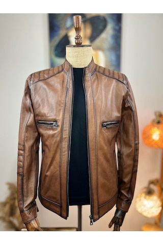 Always Leather Usta Ellerden Çıkan Efsane Hakiki Deri Mont 1803340003 Kahverengi