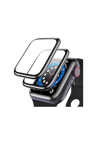 Watch 44mm Mbfx Pmma Silikon Body Saat Ekran Koruyucu - Siyah