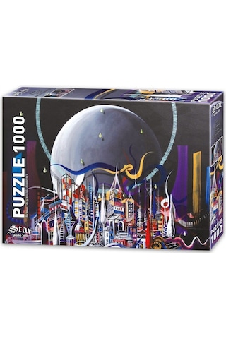 Star Puzzle 1000 Parça Ay Şehri Puzzle