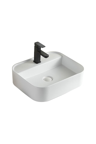 Ey-4720mb Mat Beyaz Tezgah Üstü Lavabo