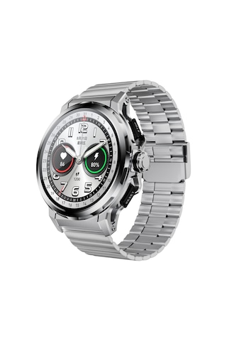 Kalobee Sk43 Sports Watch Series Amoled Ekran 3 Kordonlu Akıllı Saat İphone & Android Uyumlu,48 Mm Gümüş