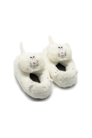 Twigy Gatto Kadın Hayvanlı Panduf Beyaz 36/41 CC0588 Beyaz
