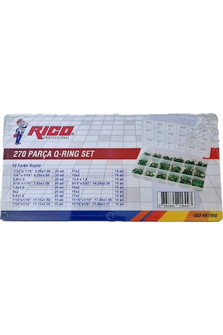 Rico 270 Parça Hnbr O-ring Seti Kauçuk Isıya Dayanıklı Conta Seti