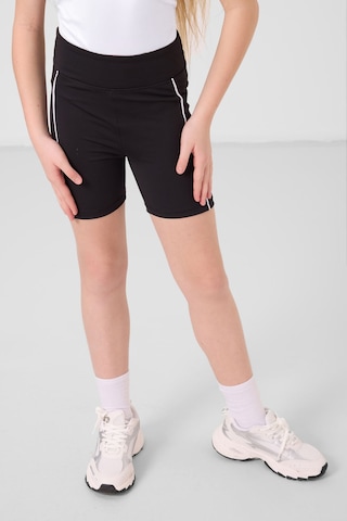 Tommylife Siyah Esnek Standart Fit Basic Performans Kız Çocuk Tayt - 75189 Siyah