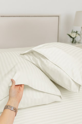 Tek Kişilik %100 Pamuk Saten Nevresim Seti Premium Seri 8 Renk Seçeneği 160x220 Ekru