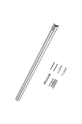 Yunboo Dahon Çelik Bisikletler İçin 31.8mm Alüminyum Uçak Kolu, Ayarlandırabilir Saddle Açı, 80kg Yüke Dayanıklı, Gümüş Renk Gümüş