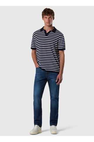 North Sails Lacivert - Beyaz Erkek %100 Pamuk Kazak Ns0000699388