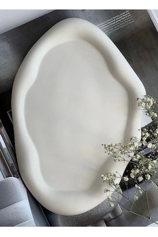 Dekoratif Bulut Tabak, Bulut Tabak, Dekoratif Takı Tabağı, Dekoratif Tabak 24 Cm