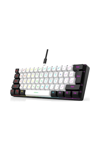 61 Tuşlu Membran Klavye Tuş Kablo Ayrımı Basit Ve Kompakt İki