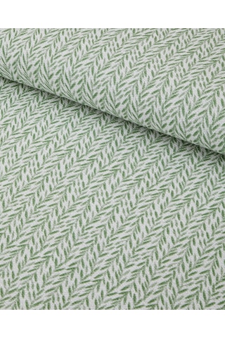 English Home Leafline Baskılı Pamuklu Çift Kişilik Pike 200x220 Cm Yeşil