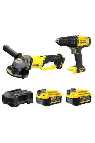 Stanley SFMCG400B + SCD700B-TR +SFM V20 4.0 AH Akü + SFM V20 4A ŞA