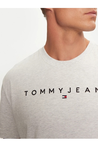 Tommy Hilfiger Tommy Hılfıger Erkek T-shırt Dm0dm20744-pj4 Gri