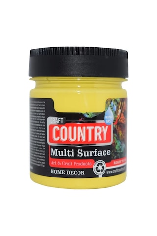 Akrilik Hobi Boyası Craft Country Multi Surface 120Cc Limon Sarı