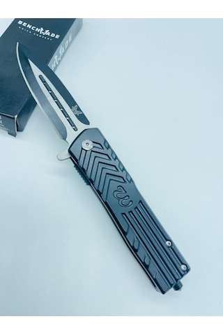 Benchmade Marka Siyah Metal Kasa Kamp Çakı //21cm-m131 Siyah