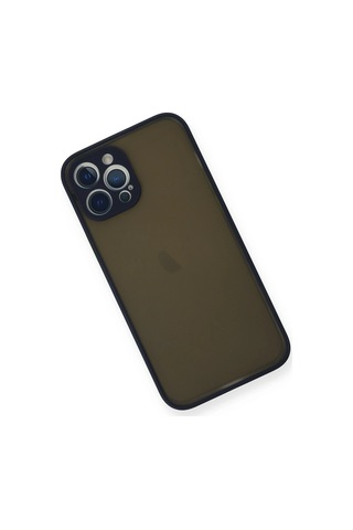Newface Apple iPhone Uyumlu 12 Pro Max Kılıf Montreal Silikon Kapak Semeglbl - 89 - Lacivert