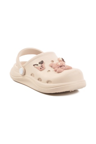 Ekru Eva Hafif Kız Çocuk Sabo Terlik 303 F Bej