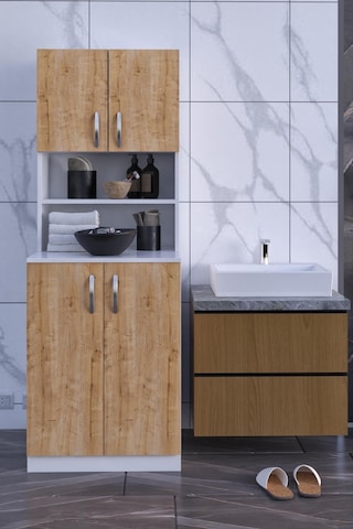 Dekorfim DF03101KAC Çamaşır Makinesi Dolabı Banyo Dolabı