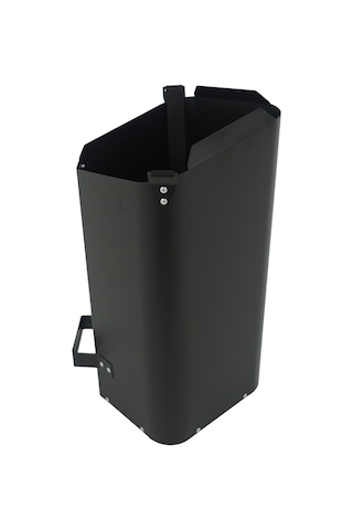 Pelet Kovası / 15 Lt-10 Kg / Mat Siyah Toz Boyalı / Babas Stove