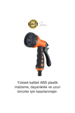 Yüksek Basınçlı 7 Fonksiyonlu Sulama Tabancası Seti Bağlantı Aparatı Araç Bahçe Sulama Yıkama