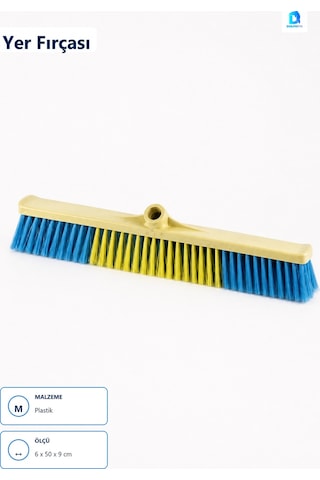 Yer Fırçası 50 Cm Çok Renkli Plastik