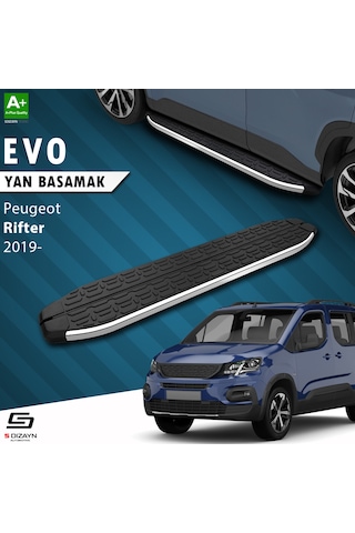 S-dizayn Peugeot Rifter Evo Krom Yan Basamak 203 Cm 2019 Üzeri