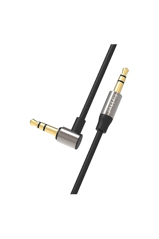 Earldom Aux46 Tak Çalıştır 1m 3.5mm Aux Kablo - Siyah M414