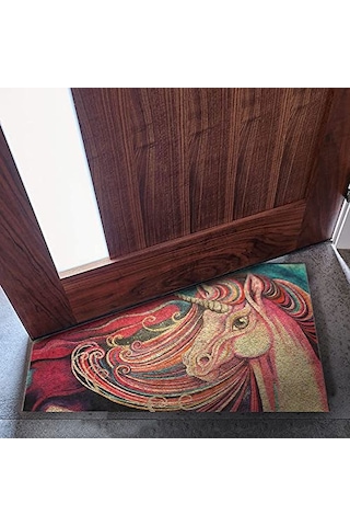 Nalı Tasarımlı Kauçuk Pim Karşılama Kapı Paspasları 76 2 Cm X 152 4 Cm Dış Mekan Girişi Için Eğlenceli Tasa Genel