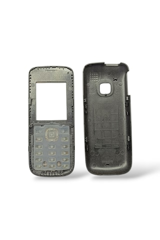 Nokia C1-01 Kapak Nokia C1-01 Uyumlu Gri Kapak Arka Kapak Tuş Tak