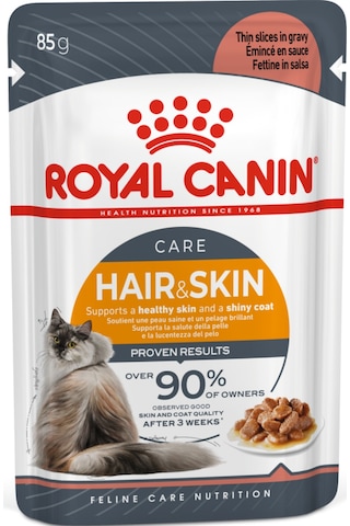 Royal Canin Hair Skin Gravy Soslu Pouch Yetişkin Kedi Yaş Maması 12 X 85 Gr