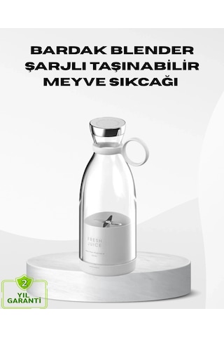 Usb Şarjlı Kablosuz Blender Taşınabilir, Kompakt Ve Çevre Dostu Meyve Sıkıcı