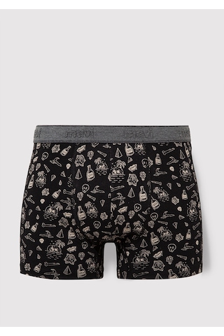 Mavi - Baskılı Siyah Boxer 091719-900 Siyah