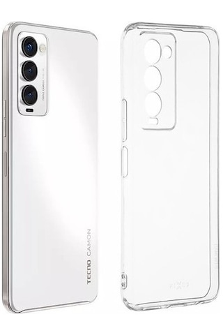 Kvy Tecno Camon 18p Kamera Korumalı Süper Silikon Kılıf