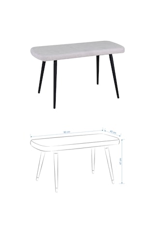 Vilinze Deniz Sandalye Dino Bank Argos Ahşap Mdf Sabit Mutfak Masası Takımı - 70x120 Cm Sigma Beyaz