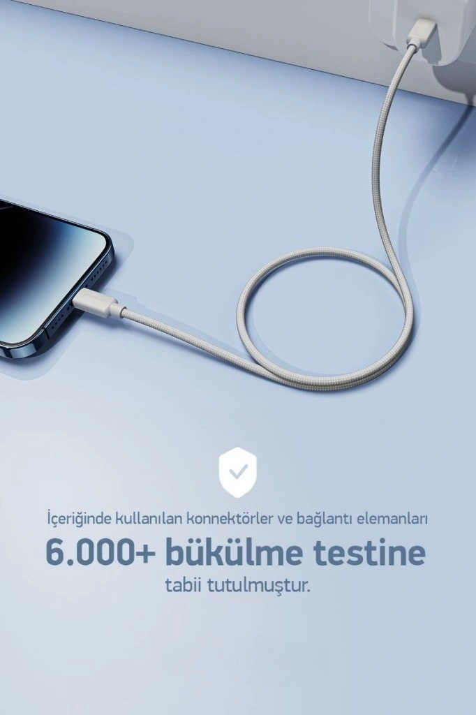 Pdateknoloji 60w Örgülü Type C To Type C Spk-10 Monde 1mt Data Ve Şarj Kablosu 1 Adet