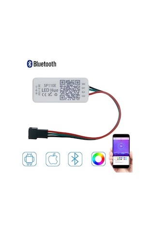 Sp110e Pixel Argb Led Kontrol Cihazı Adreslenebilir Şerit Led Kontrolcüsü
