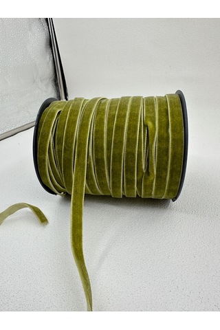Paşateks- 1 Cm Düz Kadife-5 Metre -h.yeşil