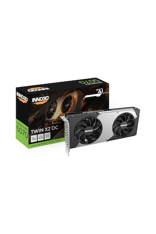 Inno3D N50702-12D7X-195064N GeForce RTX5070 Twin x2 OC 12GB 192Bit GDDR7 Ekran Kartı